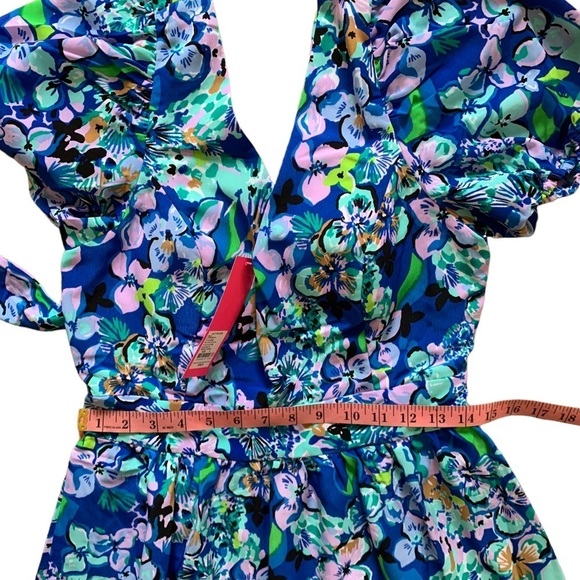 LILLY PULITZER 6 Blue Tiered midi dress Grace in Blue Grotto Twilight Tr… - Picture 12 of 14